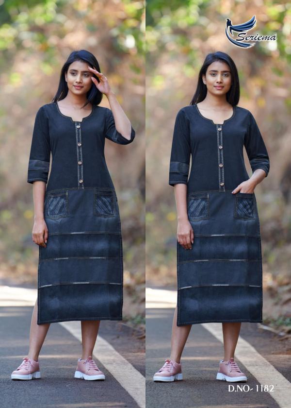 Seriema Kumb Capture 4 Fancy Wear Denim Kurti Collection